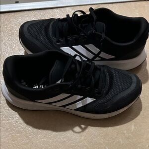 Adidas Black and White Running Shoes